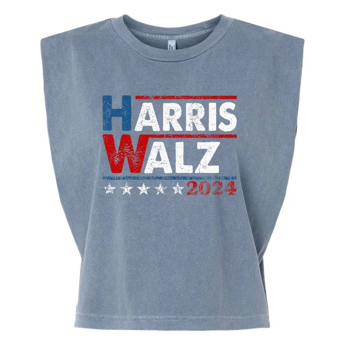 Kamala Harris Tim Waltz 2024 Garment-Dyed Women's Muscle Tee