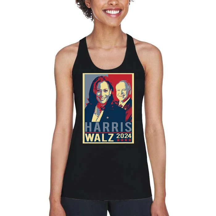 Kamala Harris Tim Waltz 2024 Harris Waltz 2024 Election Women's Racerback Tank