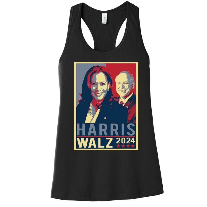 Kamala Harris Tim Waltz 2024 Harris Waltz 2024 Election Women's Racerback Tank