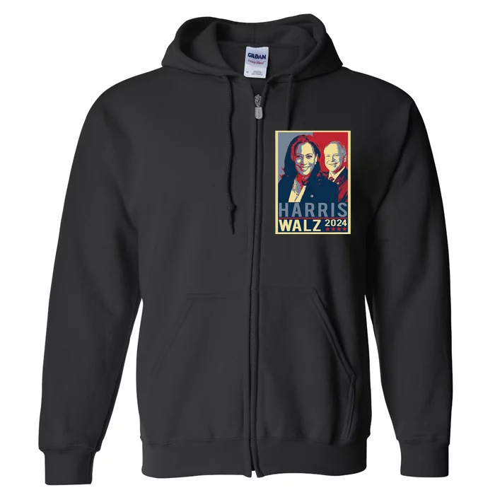 Kamala Harris Tim Waltz 2024 Harris Waltz 2024 Election Full Zip Hoodie