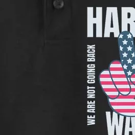 Kamala Harris Tim Walz 2024 Vote Election Peace Sign Flag Dry Zone Grid Performance Polo