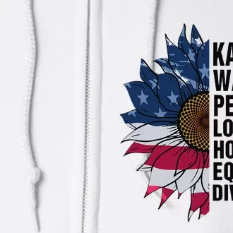 Kamala Harris Tim Walz 2024 Peace Lgbt Harris Walz Waltz Full Zip Hoodie