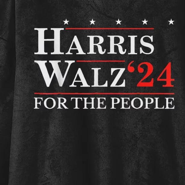 Kamala Harris Tim Walz Waltz For The People 2024 Hooded Wearable Blanket