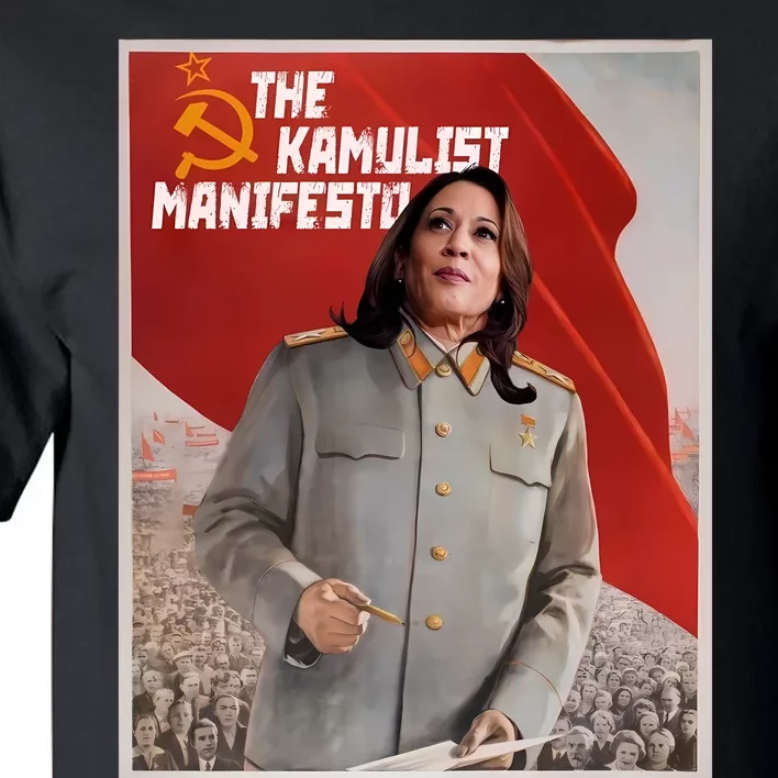 Kamala Harris The Communist Kamulist Manifesto Tall T-Shirt