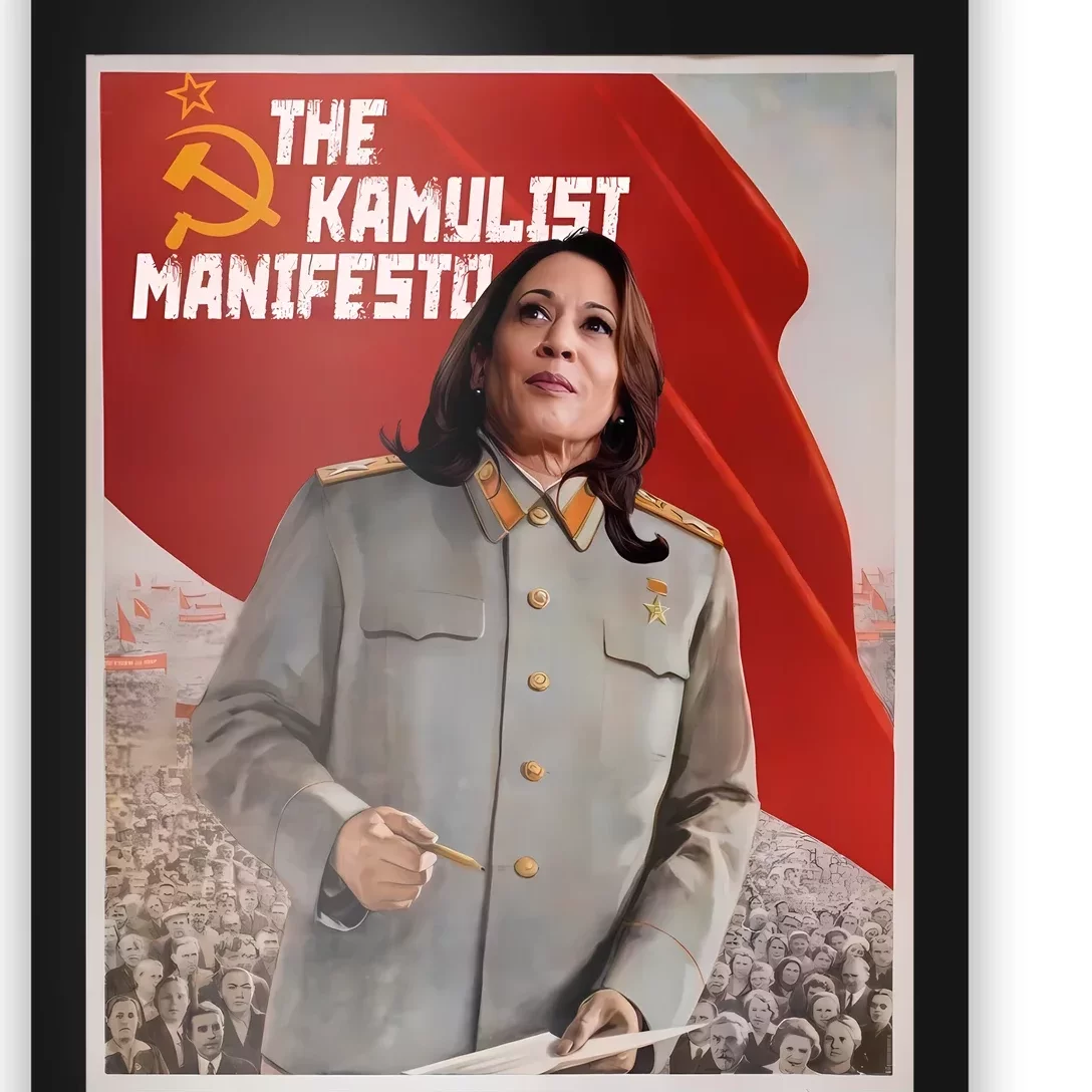 Kamala Harris The Communist Kamulist Manifesto Poster