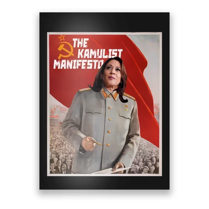 Kamala Harris The Communist Kamulist Manifesto Poster