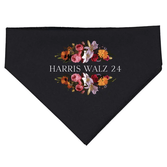 Kamala Harris Tim Walz 24 Women Girl USA-Made Doggie Bandana