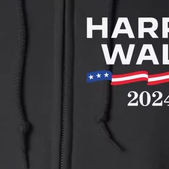 Kamala Harris Tim Walz Waltz Full Zip Hoodie