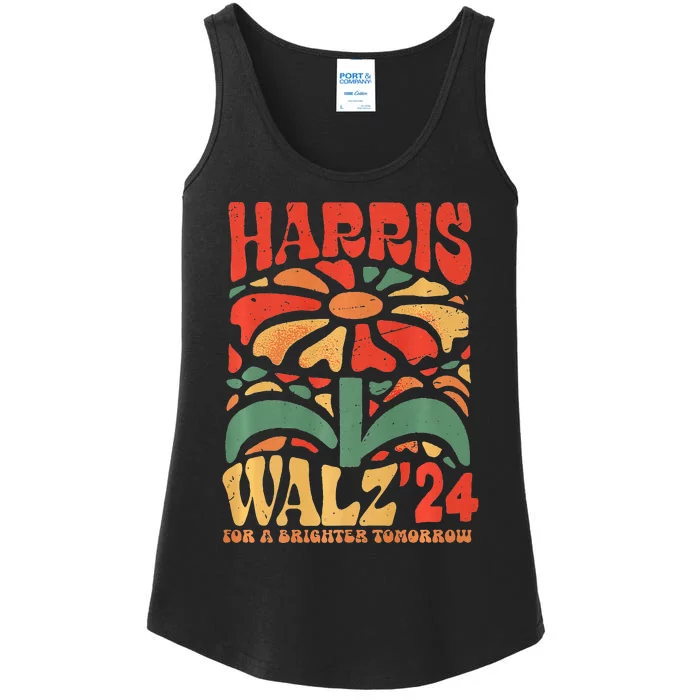 Kamala Harris Tim Walz Waltz Ladies Essential Tank