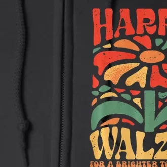 Kamala Harris Tim Walz Waltz Full Zip Hoodie