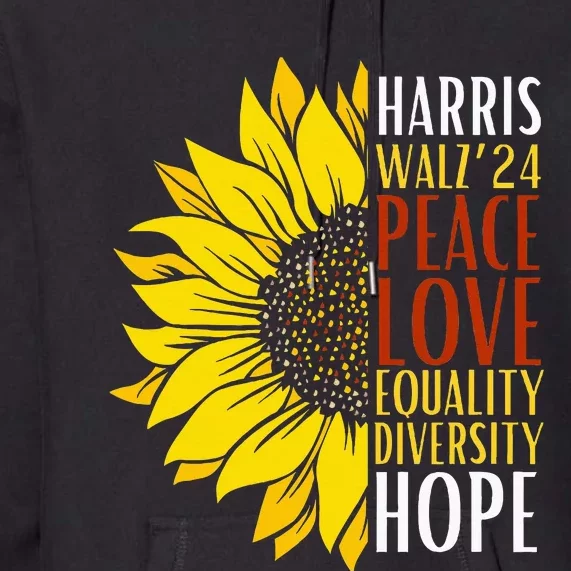 Kamala Harris Tim Walz 24 Lgbt Harris Walz Waltz 2024 Premium Hoodie