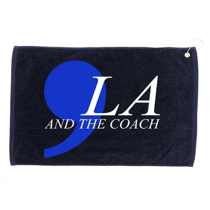 Kamala Harris Tim Walz Coach Comma 2024 Grommeted Golf Towel