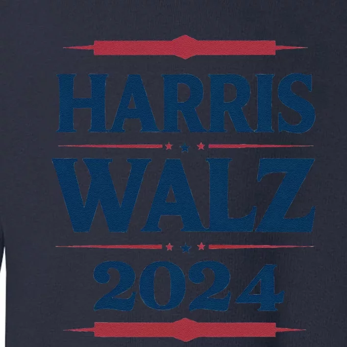 Kamala Harris Tim Walz Waltz Toddler Sweatshirt