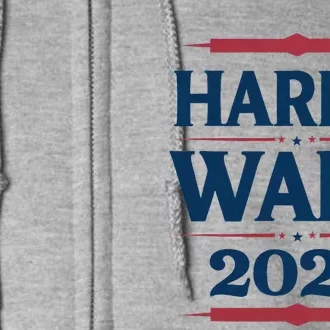 Kamala Harris Tim Walz Waltz Full Zip Hoodie