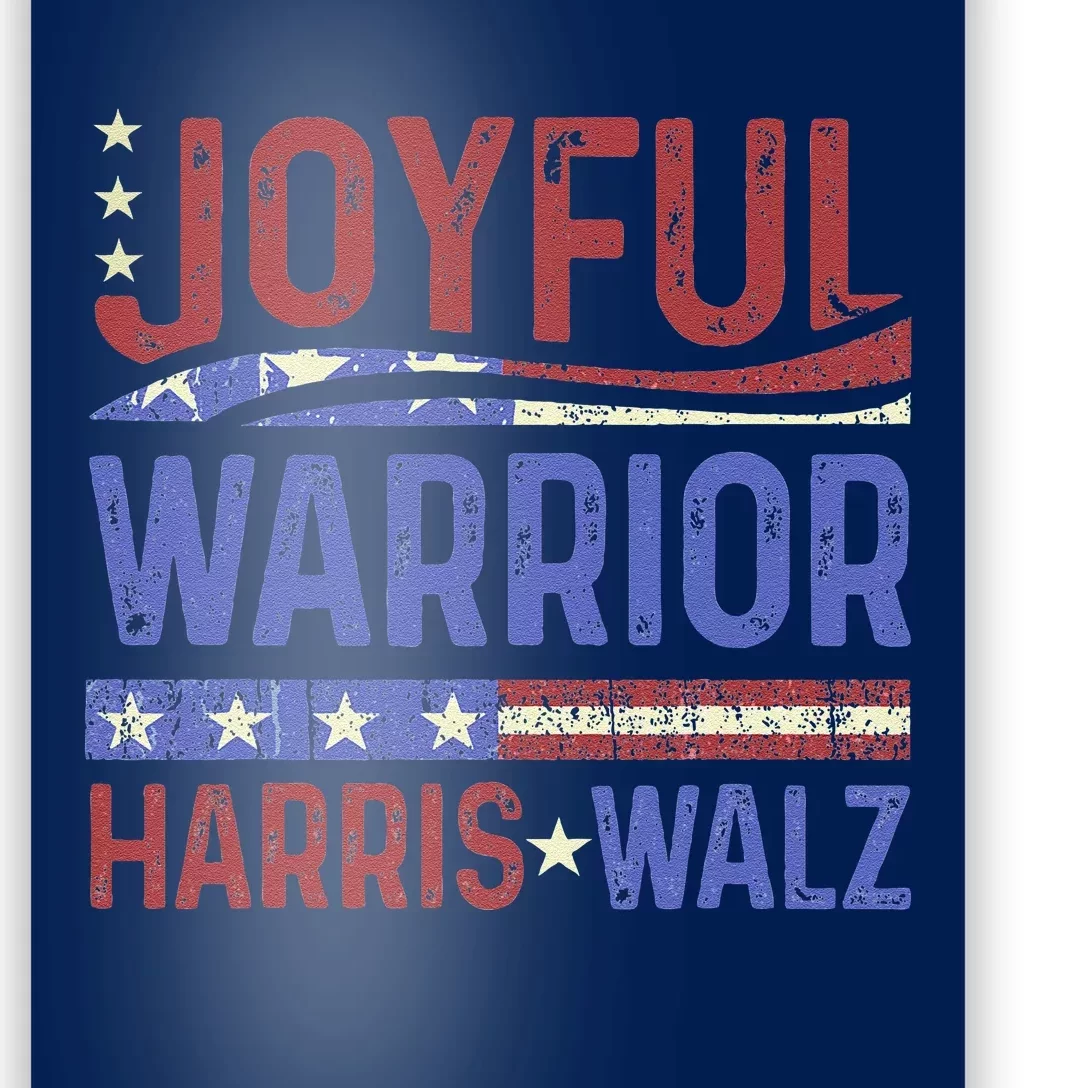 Kamala Harris Tim Walz Waltz 2024 Joyful Warriors Poster