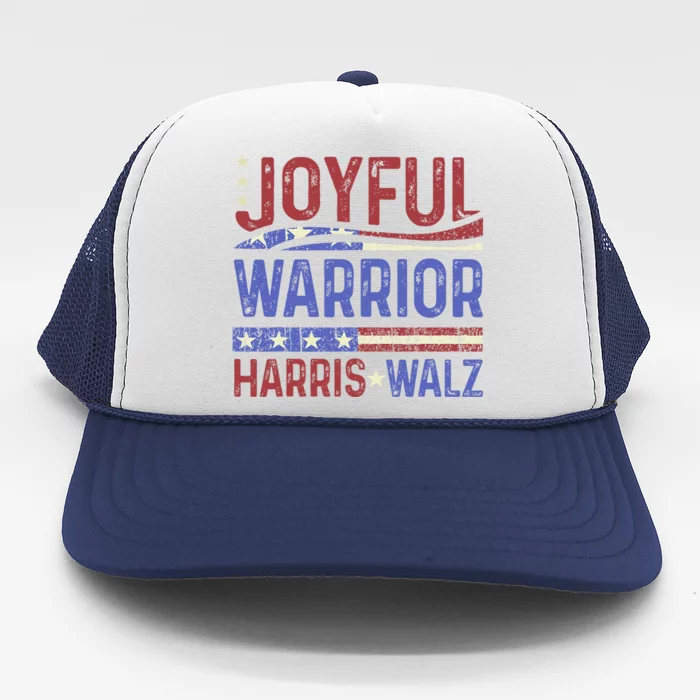 Kamala Harris Tim Walz Waltz 2024 Joyful Warriors Trucker Hat