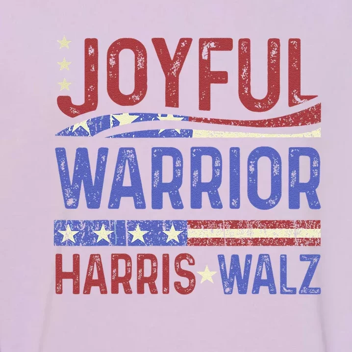 Kamala Harris Tim Walz Waltz 2024 Joyful Warriors Garment-Dyed Sweatshirt