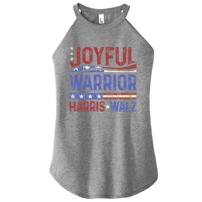 Kamala Harris Tim Walz Waltz 2024 Joyful Warriors Women’s Perfect Tri Rocker Tank