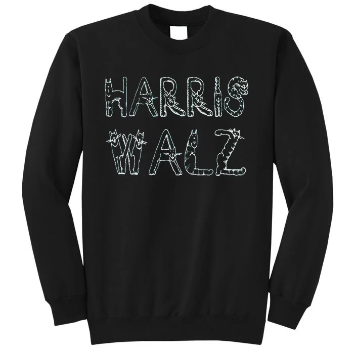 Kamala Harris Tim Walz Waltz Cat 2024 Sweatshirt