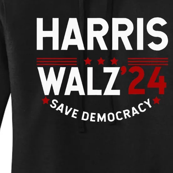 Kamala Harris Tim Walz 2024 Election Halloween Harris Waltz Women's Pullover Hoodie