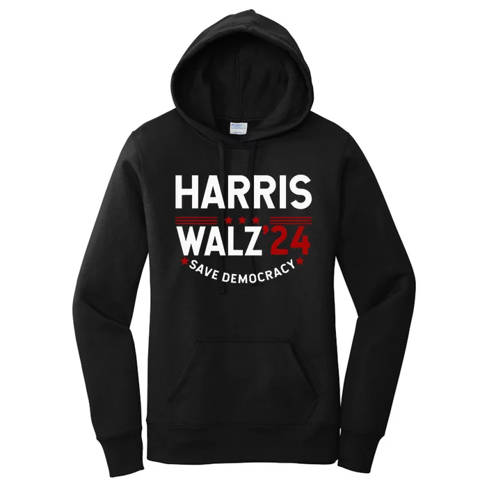 Kamala Harris Tim Walz 2024 Election Halloween Harris Waltz Women's Pullover Hoodie