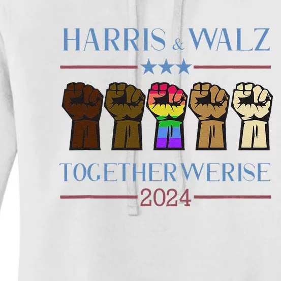 Kamala Harris Tim Walz 2024 Election Lgbt Harris Walz Waltz Women's Pullover Hoodie