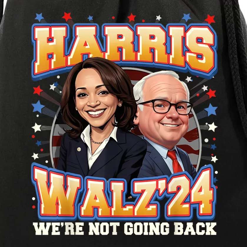 Kamala Harris Tim Waltz 2024 Drawstring Bag