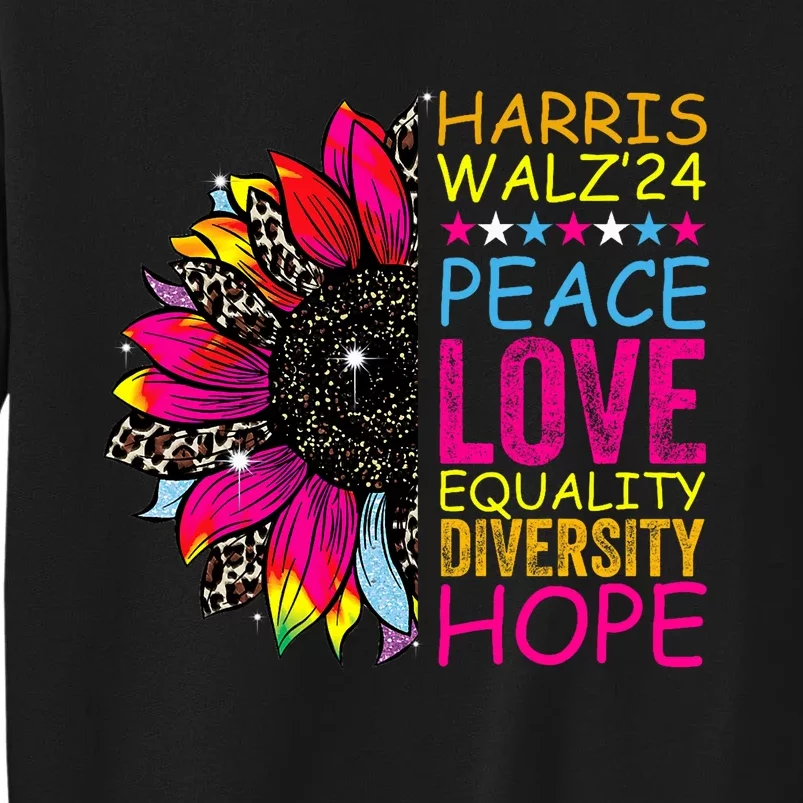 Kamala Harris Tim Walz 2024 Peace Lgbt Harris Walz Waltz Sweatshirt