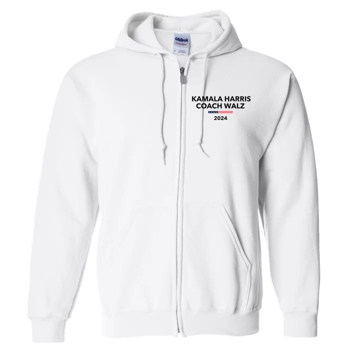 Kamala Harris Tim Walz Waltz Full Zip Hoodie