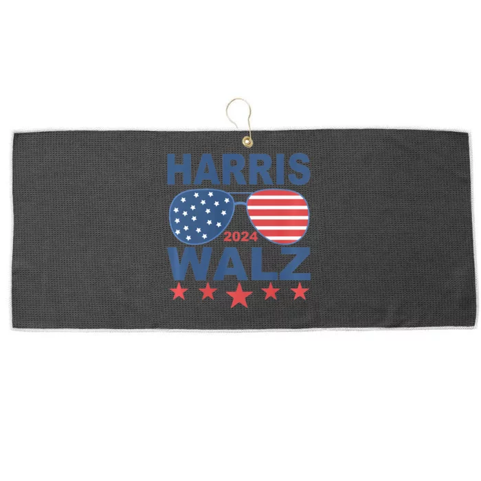 Kamala Harris Tim Walz 2024 Presidential Ticket Walz Vp Large Microfiber Waffle Golf Towel