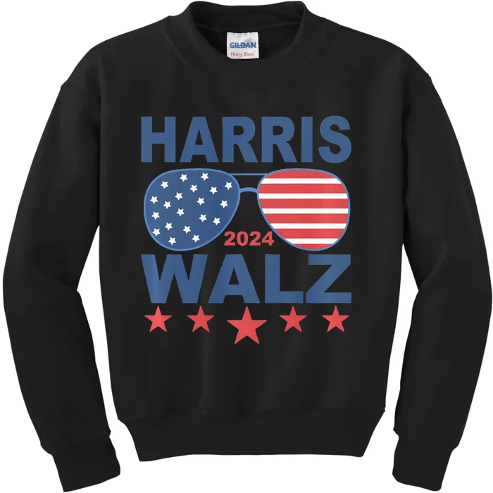 Kamala Harris Tim Walz 2024 Presidential Ticket Walz Vp Kids Sweatshirt