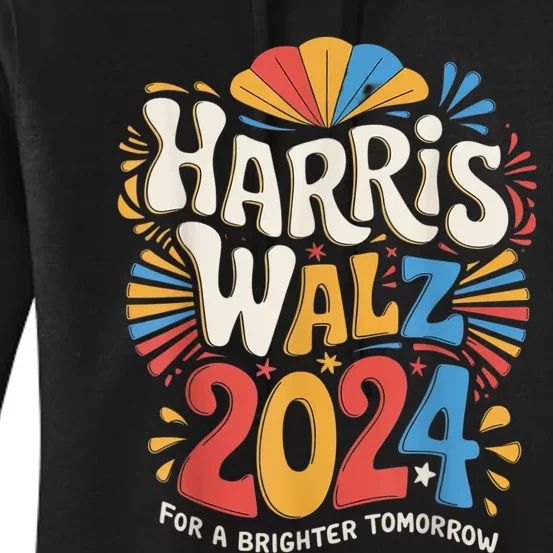 Kamala Harris Tim Waltz Campaign Harris Walz 2024 Election Women's Pullover Hoodie