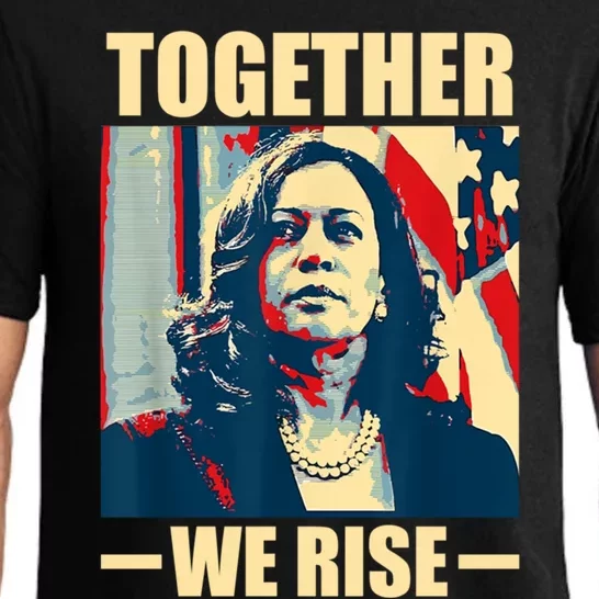 Kamala Harris Together We Rise Design Political Gift Pajama Set