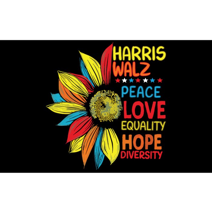 Kamala Harris Tim Walz 2024 Peace Lgbt Harris Walz Waltz Bumper Sticker