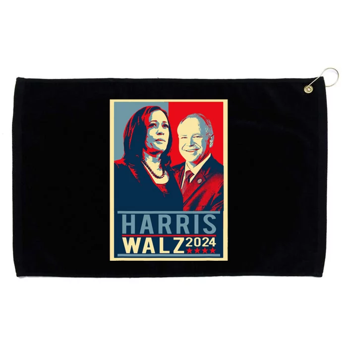 Kamala Harris Tim Waltz 2024 Election Harris Waltz 2024 Grommeted Golf Towel