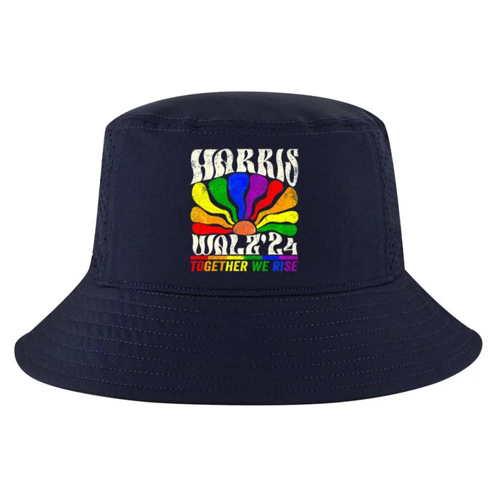 Kamala Harris Tim Walz Pride Lgbt 2024 Together We Rise Cool Comfort Performance Bucket Hat