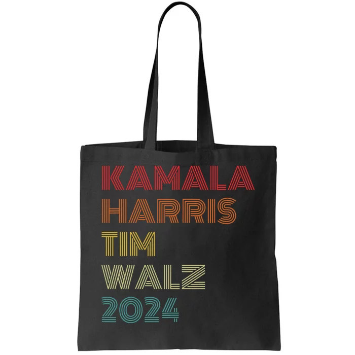 Kamala Harris Tim Walz Vintage Style Tote Bag