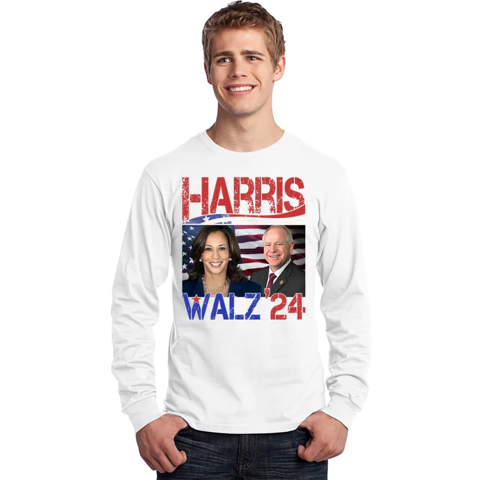 Kamala Harris Tim Walz 2024 Election Long Sleeve Shirt