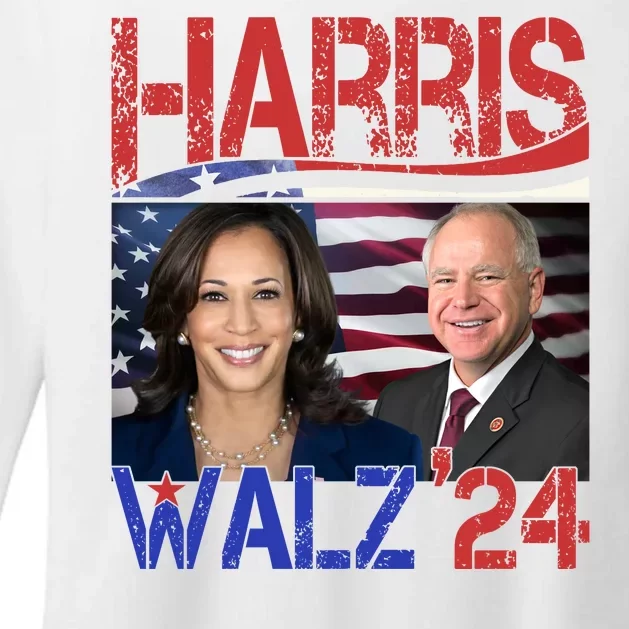 Kamala Harris Tim Walz 2024 Election Womens CVC Long Sleeve Shirt