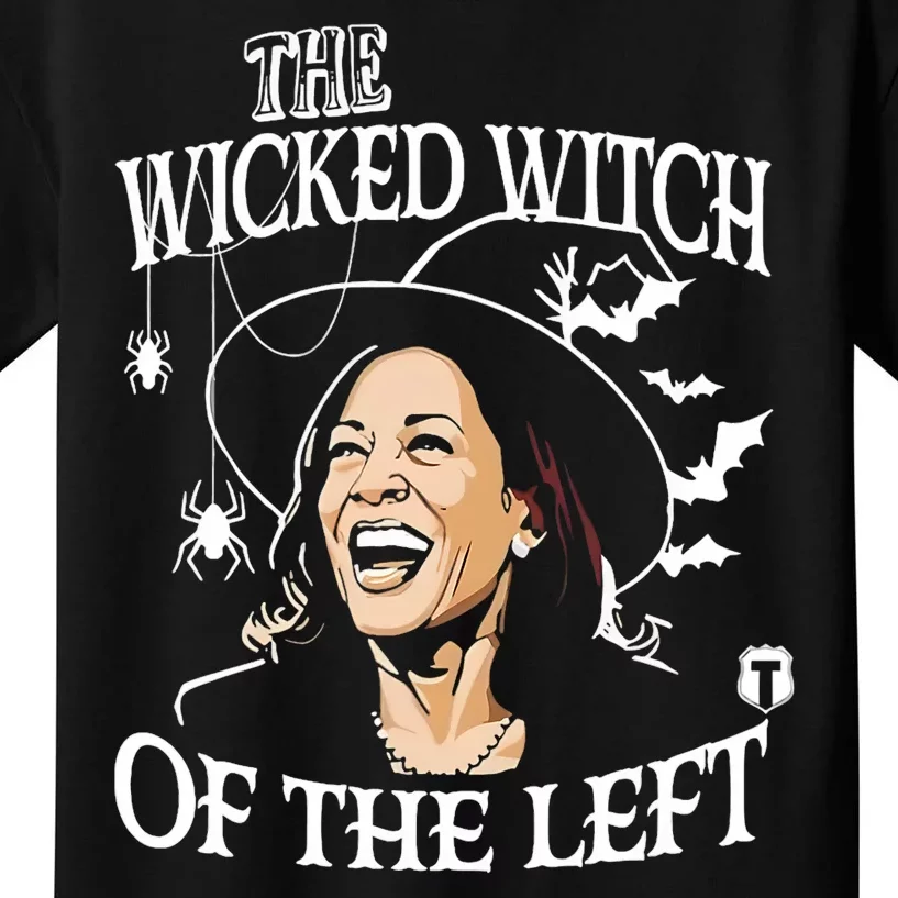 Kamala Harris The Wicked Witch Of The Left Halloween Kids T-Shirt