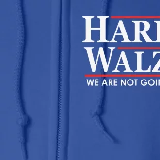 Kamala Harris Tim Walz 2024 Gift Full Zip Hoodie