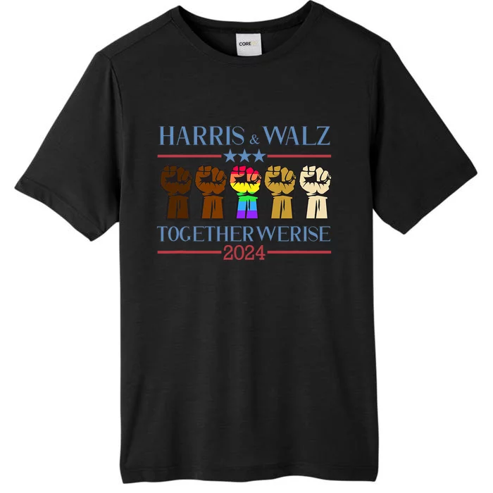 Kamala Harris Tim Walz 2024 Lgbt Harris Walz 2024 ChromaSoft Performance T-Shirt