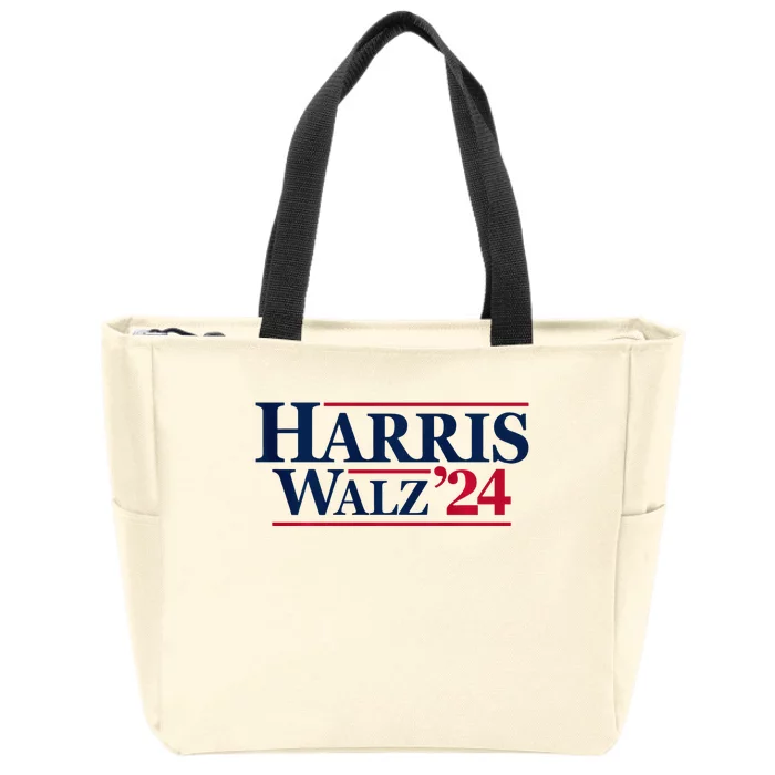 Kamala Harris Tim Walz 2024 24 For President Brat Usa Zip Tote Bag