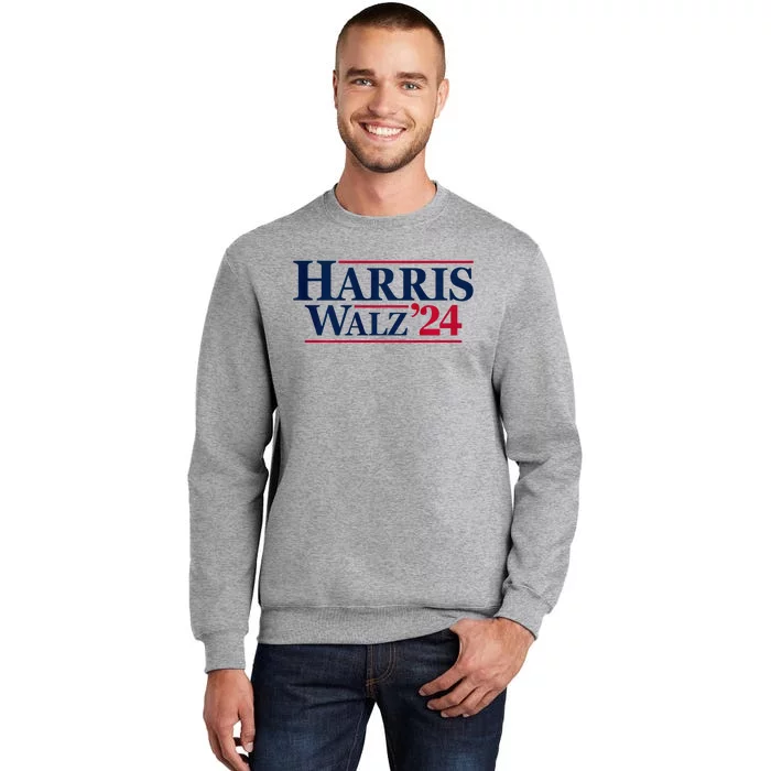 Kamala Harris Tim Walz 2024 24 For President Brat Usa Tall Sweatshirt