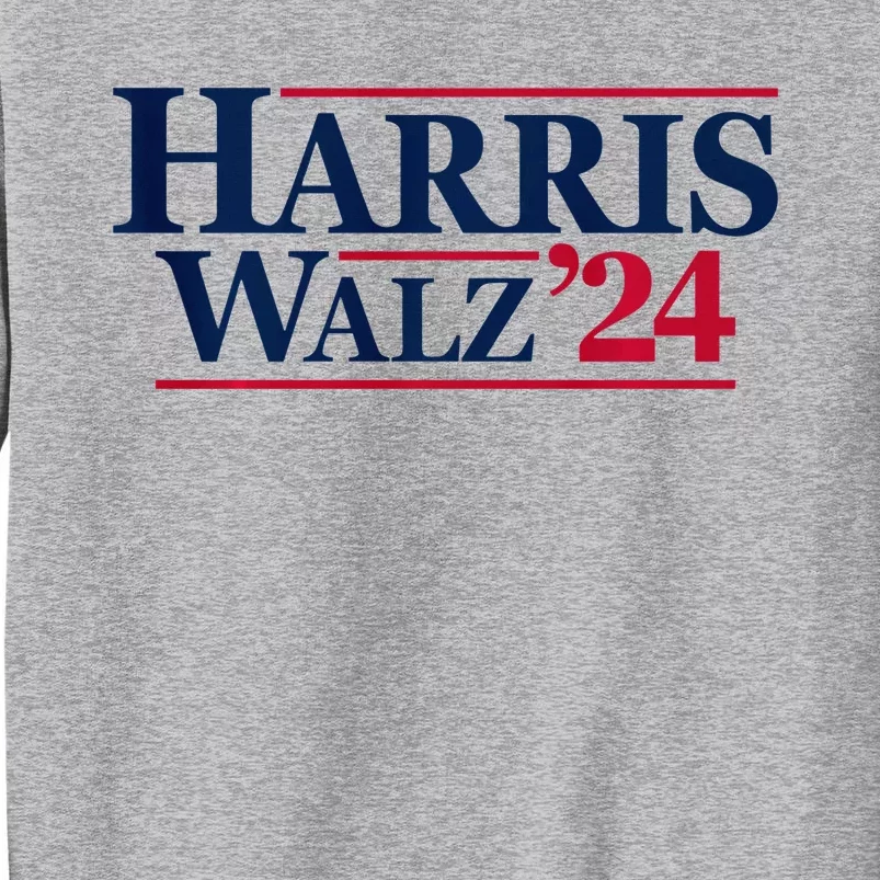 Kamala Harris Tim Walz 2024 24 For President Brat Usa Tall Sweatshirt