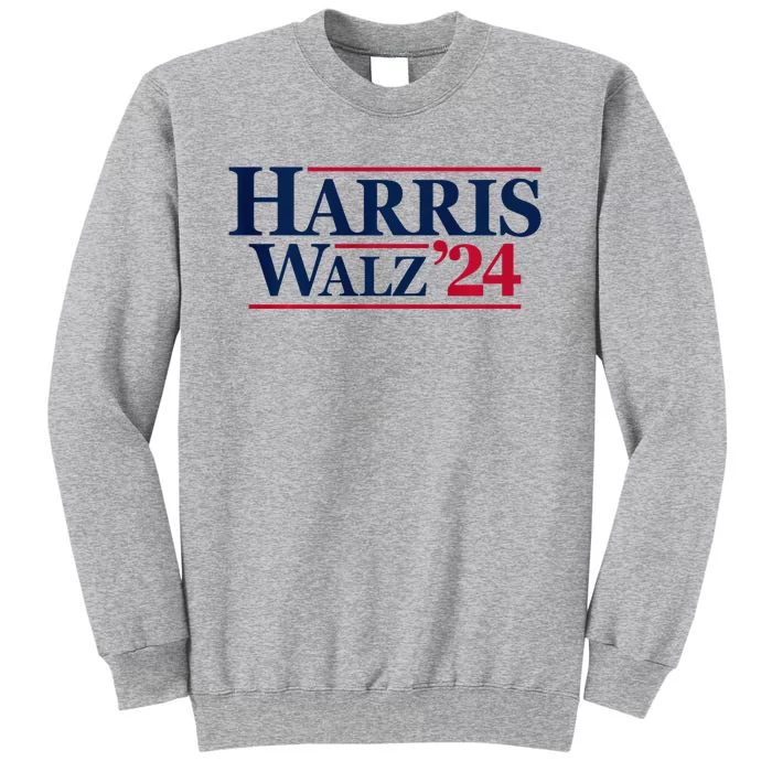 Kamala Harris Tim Walz 2024 24 For President Brat Usa Tall Sweatshirt