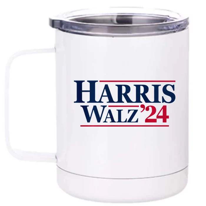 Kamala Harris Tim Walz 2024 24 For President Brat Usa Front & Back 12oz Stainless Steel Tumbler Cup