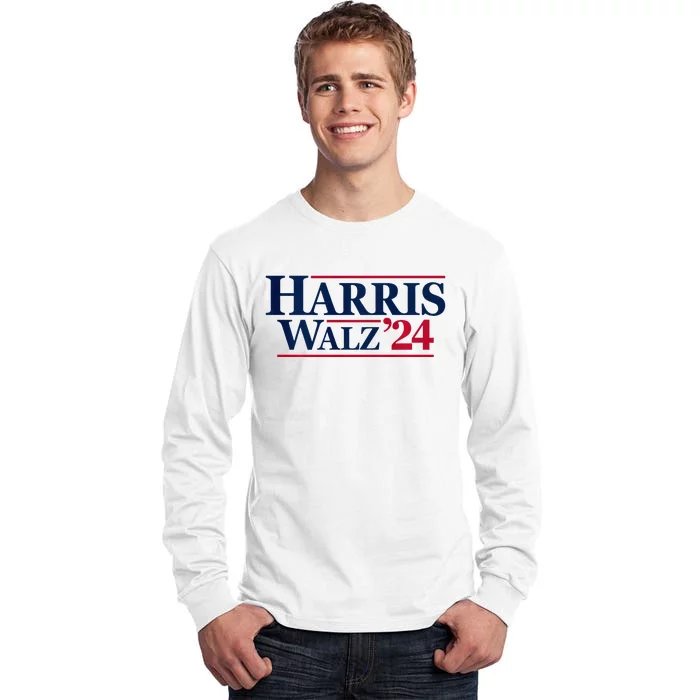 Kamala Harris Tim Walz 2024 24 For President Brat Usa Tall Long Sleeve T-Shirt