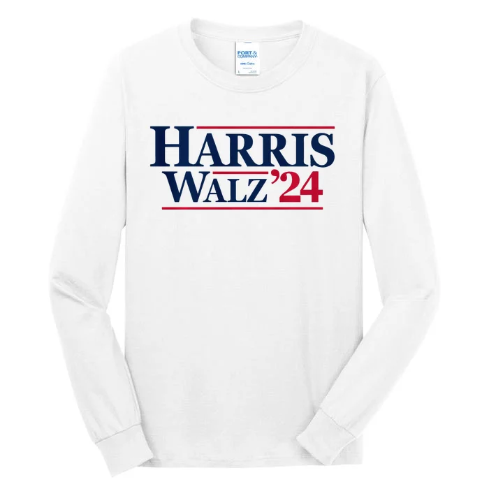 Kamala Harris Tim Walz 2024 24 For President Brat Usa Tall Long Sleeve T-Shirt