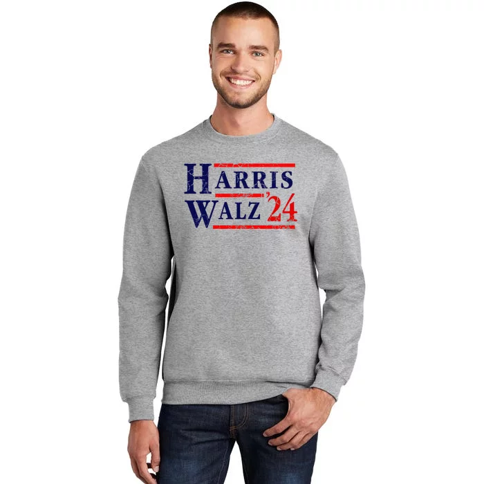 Kamala Harris Tim Walz 2024 Election Democrat Party Tall Sweatshirt